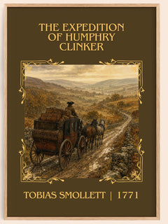 Expedition of Humphry Clinker Classic Book Art Print by T. Smollett – book poster