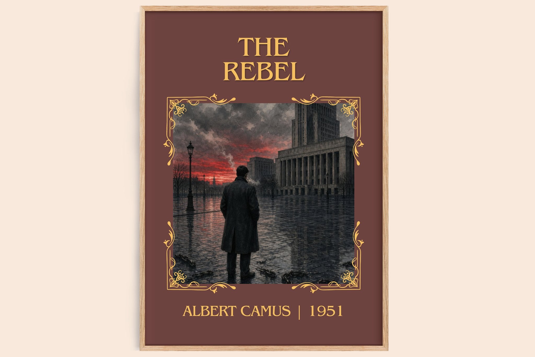 The Rebel Classic Book Art Print by Albert Camus