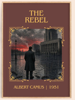 The Rebel Classic Book Art Print by Albert Camus – book poster