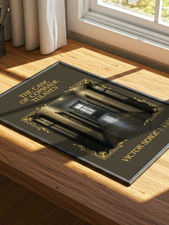 The Case of Comrade Tulayev Classic Book Art Print by Victor Serge – print on a sunlit desk
