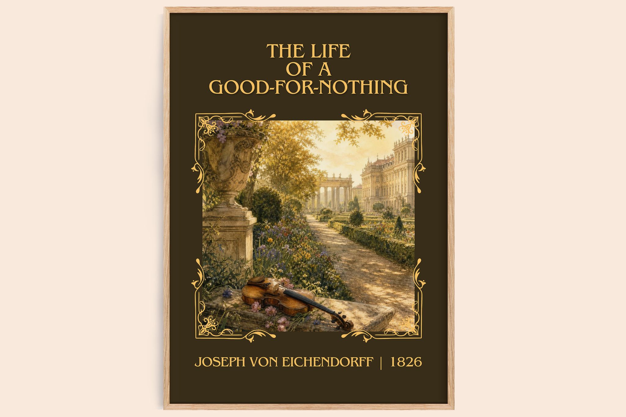 Life of a Good-For-Nothing Classic Book Art Print by J. Eichendorff