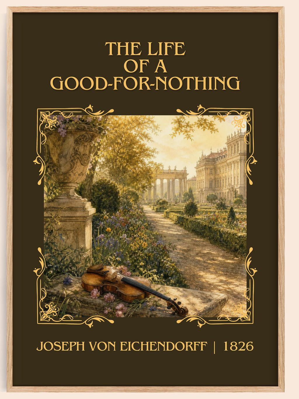Life of a Good-For-Nothing Classic Book Art Print by J. Eichendorff – book poster