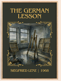 The German Lesson Classic Book Art Print by Siegfried Lenz – book poster