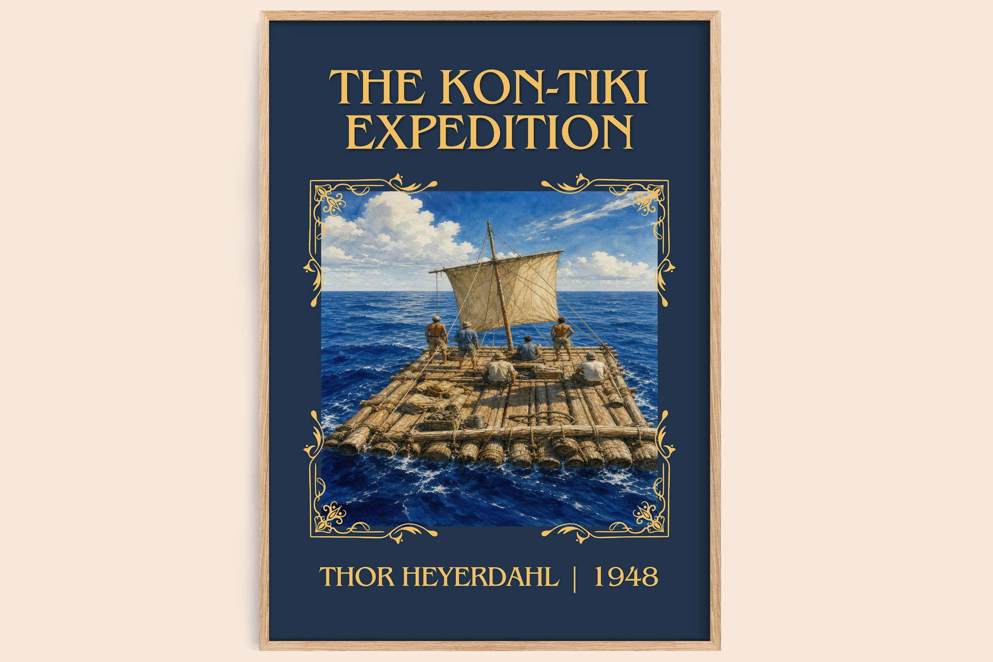 The Kon-Tiki Expedition Classic Book Art Print by Thor Heyerdahl