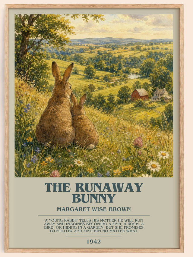 The Runaway Bunny Bookish Wall Art by Margaret Wise Brown