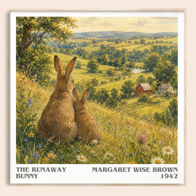 The Runaway Bunny Literary Art Print by Margaret Wise Brown
