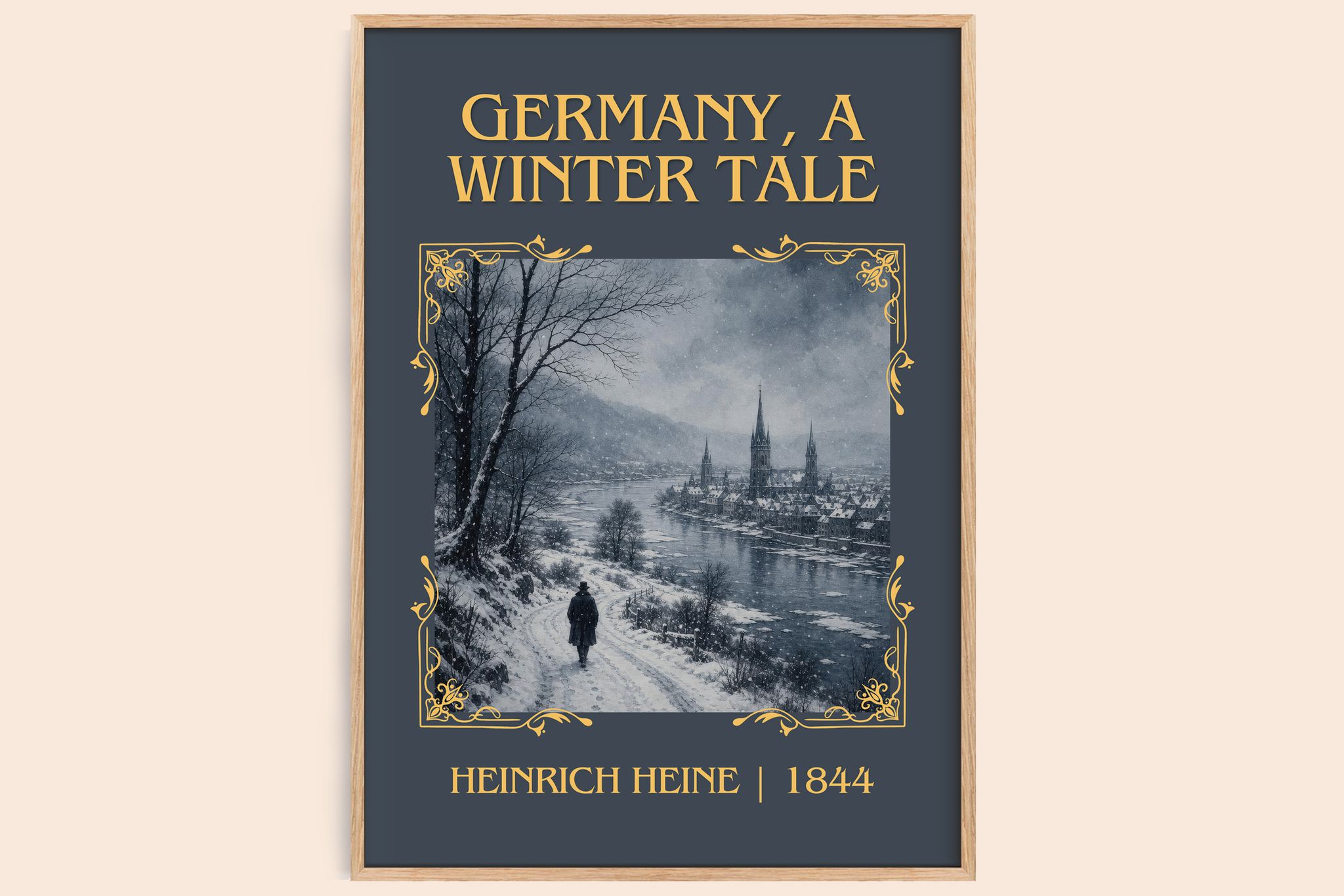 Germany, a Winter Tale Classic Book Art Print by Heinrich Heine