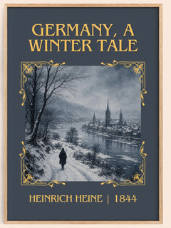 Germany, a Winter Tale Classic Book Art Print by Heinrich Heine – book poster