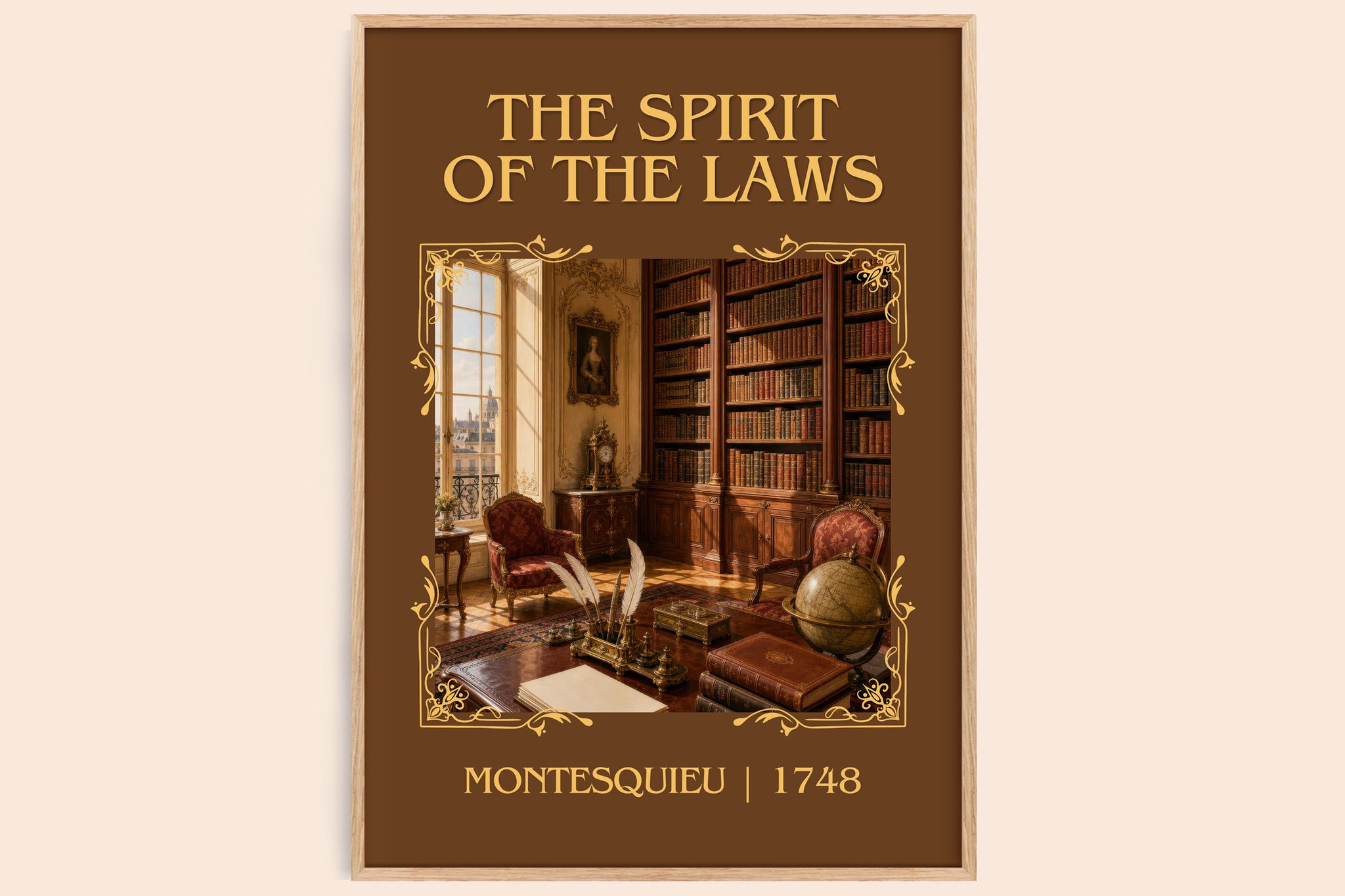 The Spirit Of The Laws Classic Book Art Print by Montesquieu