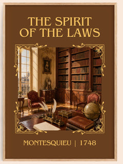 The Spirit Of The Laws Classic Book Art Print by Montesquieu – book poster