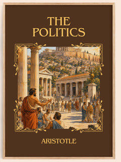 The Politics Classic Book Art Print by Aristotle – book poster