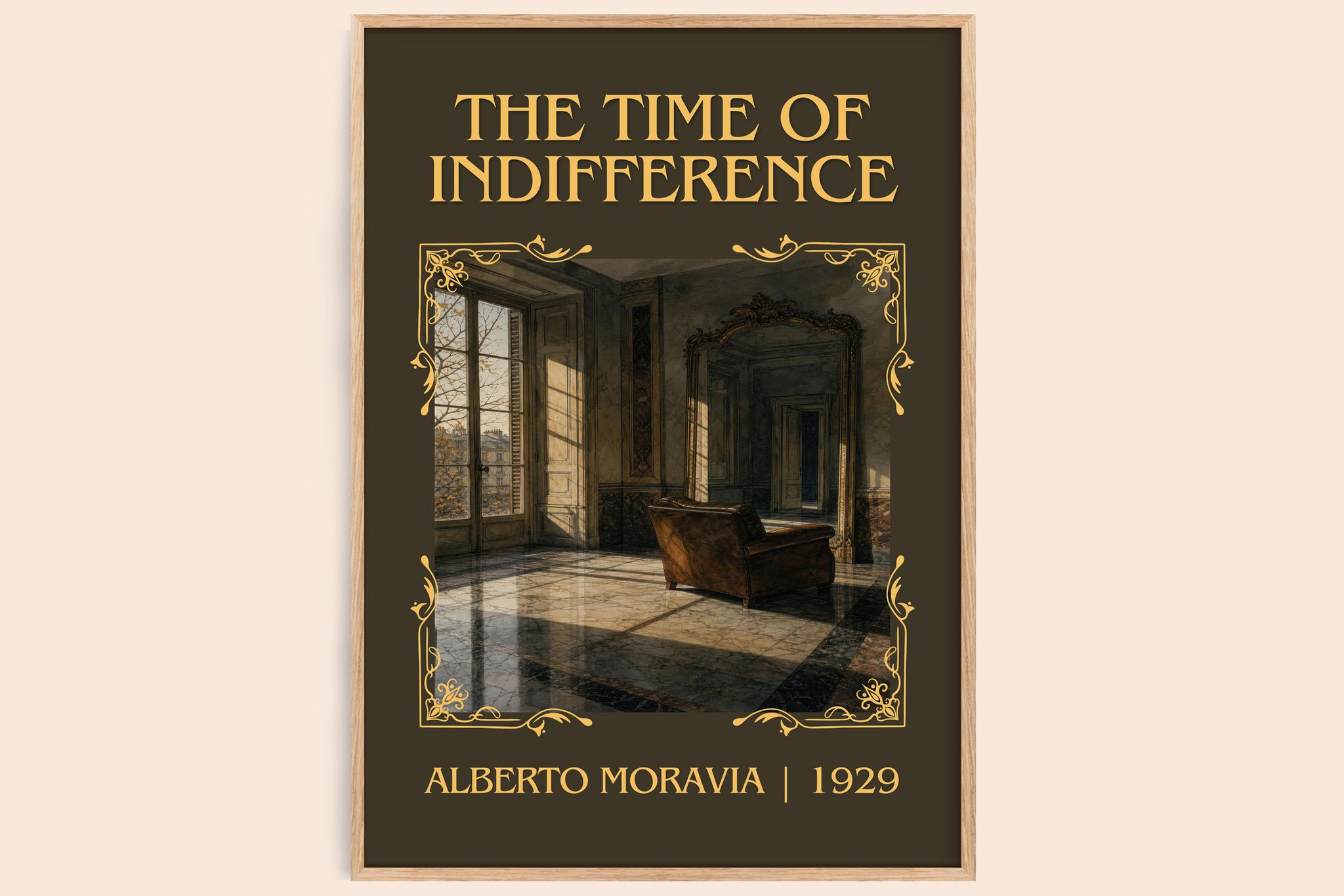 The Time of Indifference Classic Book Art Print by Alberto Moravia