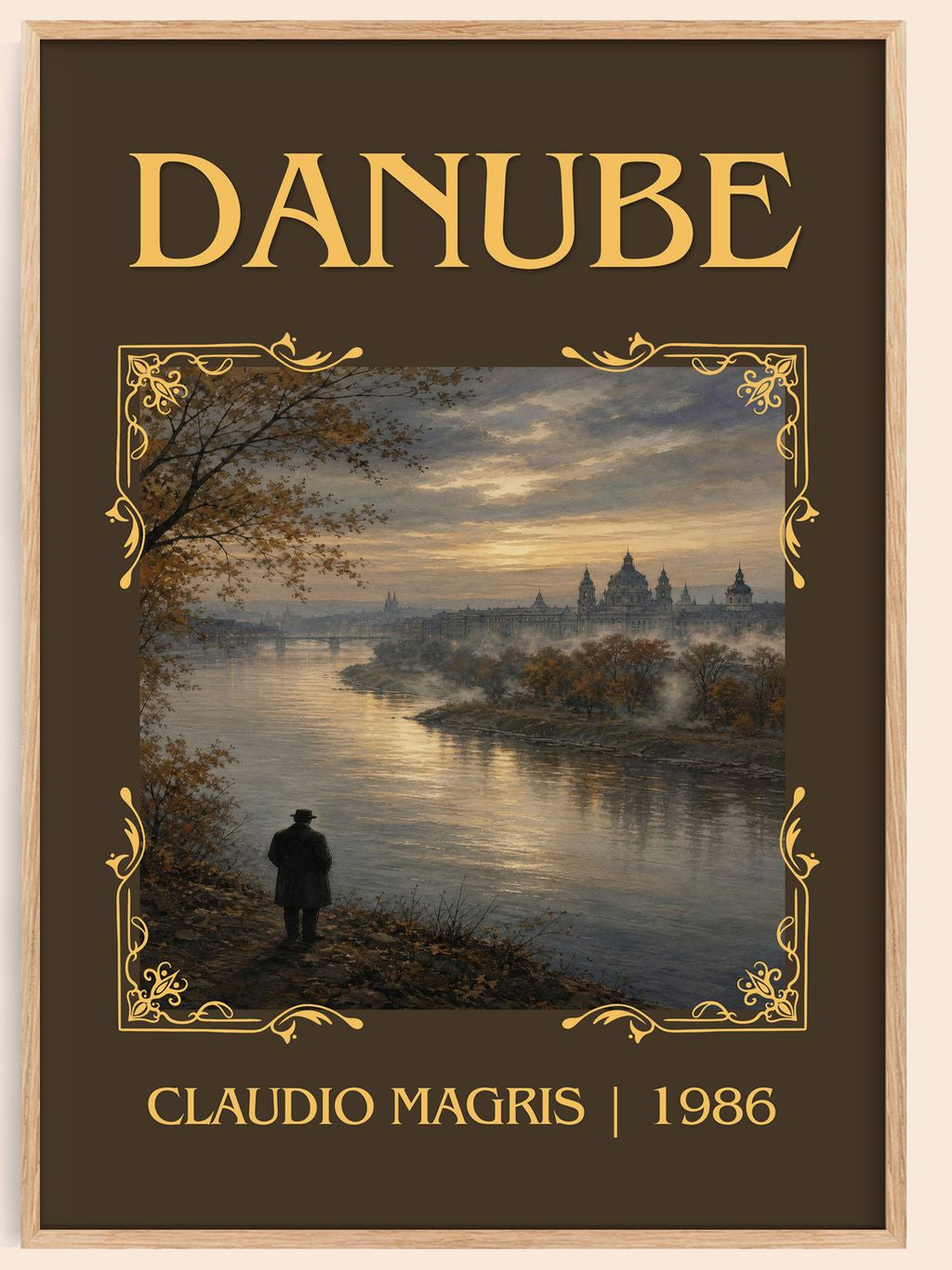 Danube Classic Book Art Print by Claudio Magris – book poster