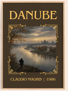 Danube Classic Book Art Print by Claudio Magris – book poster