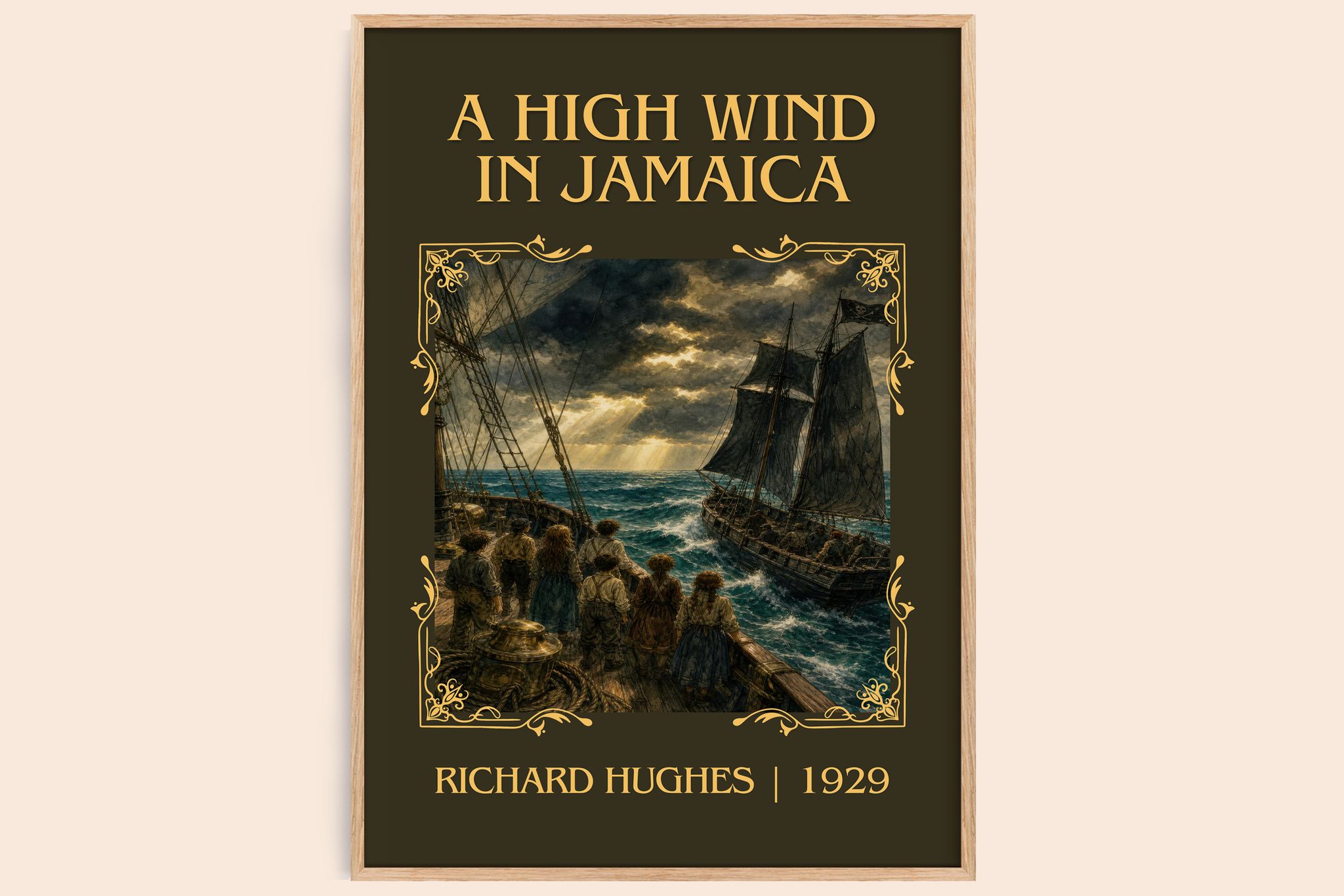 A High Wind in Jamaica Classic Book Art Print by Richard Hughes