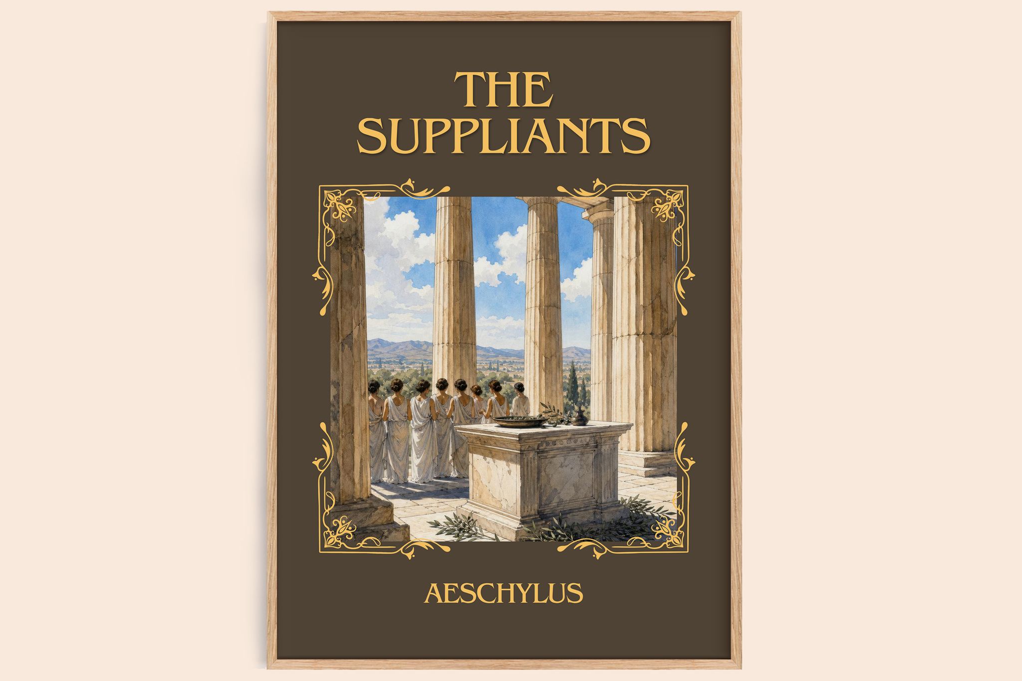 The Suppliants Classic Book Art Print by Aeschylus