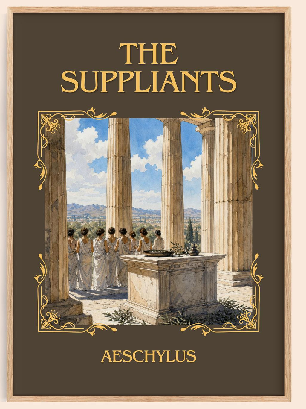 The Suppliants Classic Book Art Print by Aeschylus – book poster