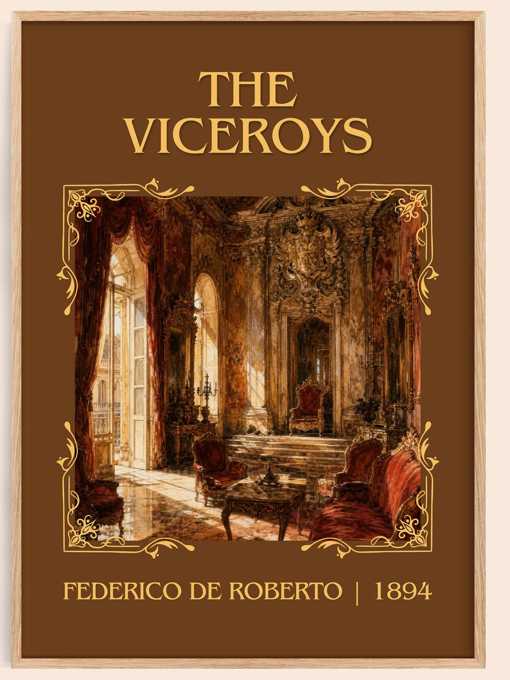 The Viceroys Classic Book Art Print by Federico De Roberto – book poster