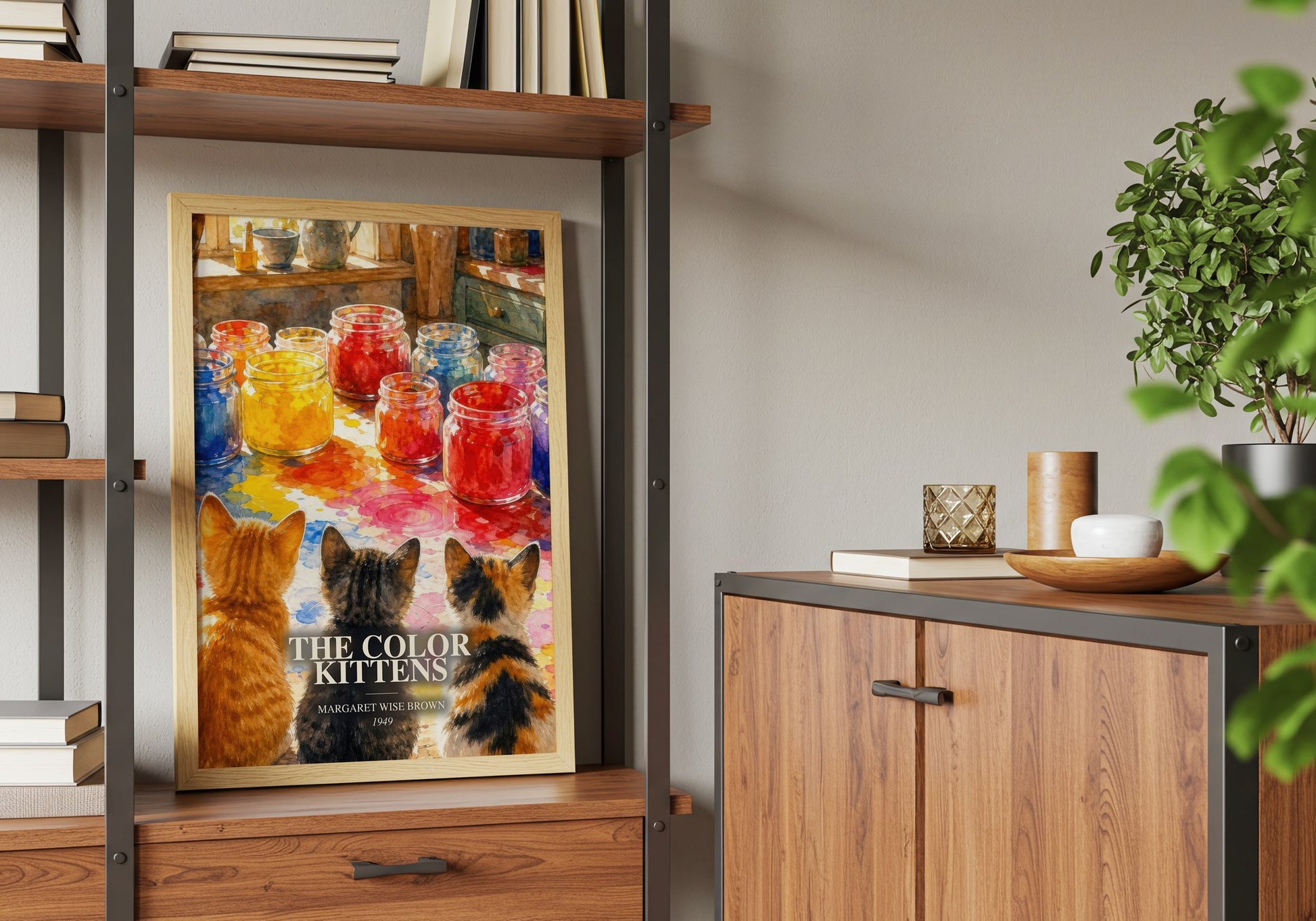 The Color Kittens book watercolour illustration paper finish options – matte satin gloss