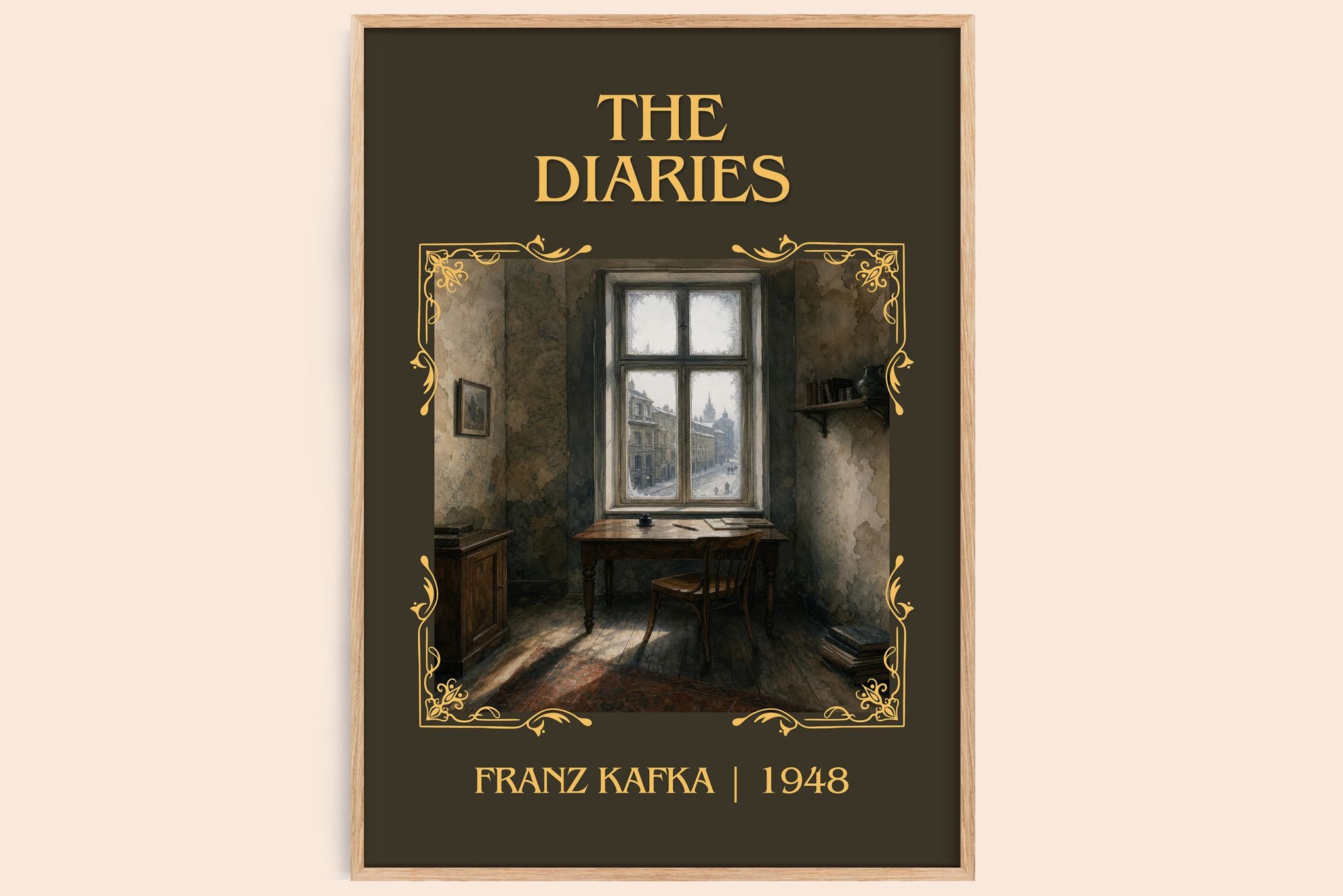The Diaries Classic Book Art Print by Franz Kafka