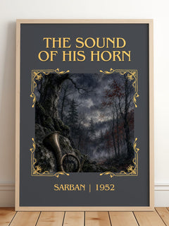 The Sound Of His Horn Classic Book Art Print by Sarban – framed print leaning on a wooden floor