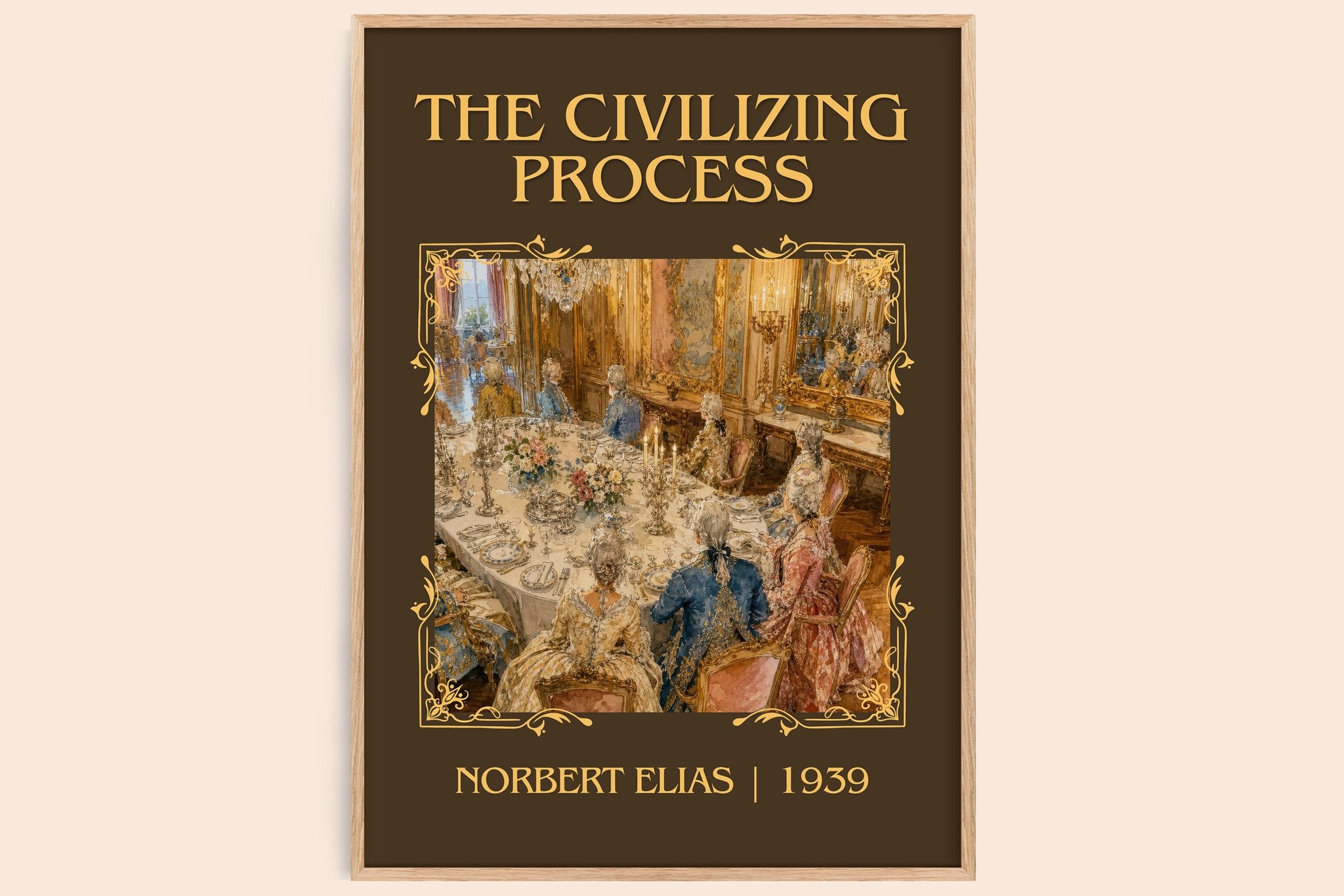 The Civilizing Process Classic Book Art Print by Norbert Elias