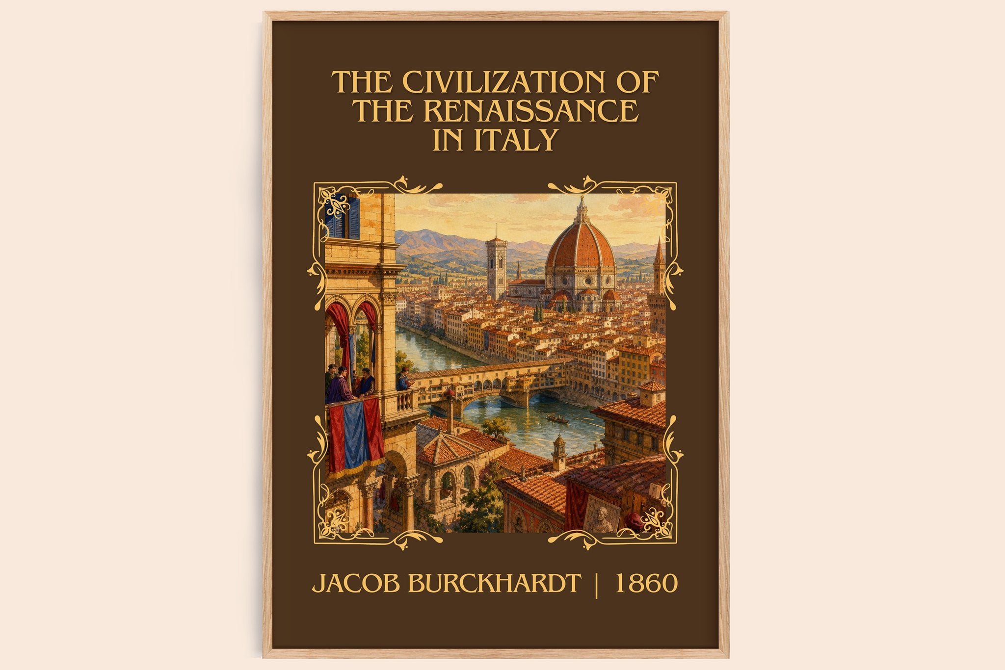 The Civilization Of The Renaissance In Italy Classic Book Art Print by Jacob Burckhardt