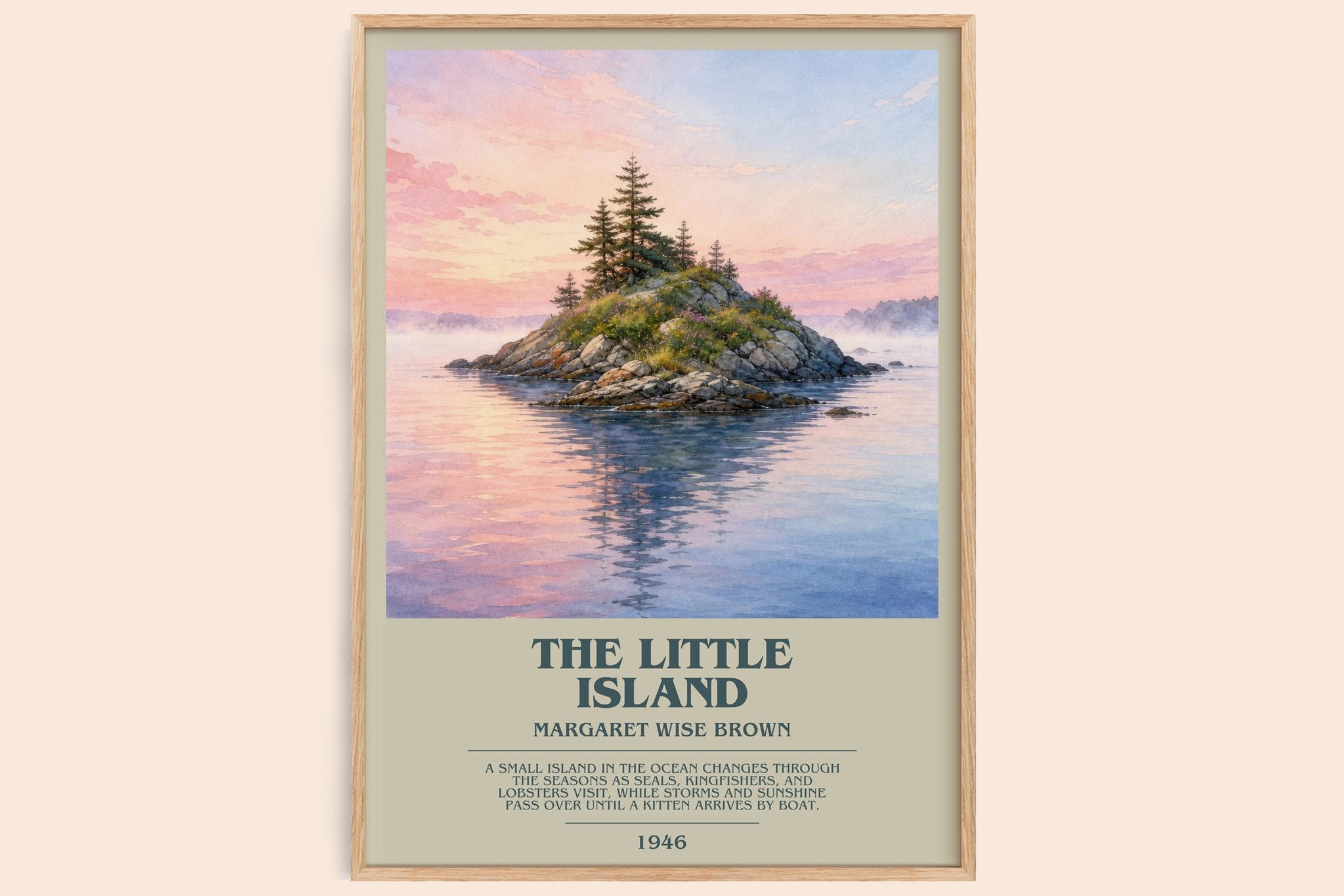 The Little Island Bookish Wall Art by Margaret Wise Brown