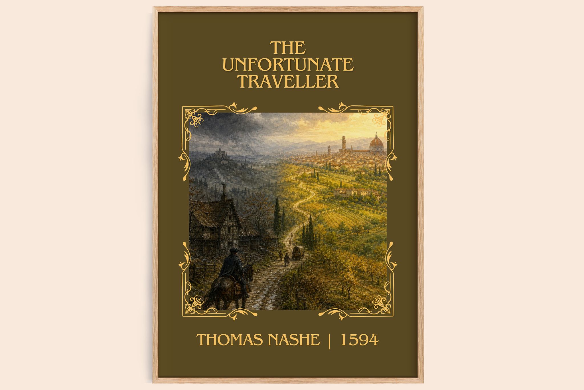 The Unfortunate Traveller Classic Book Art Print by Thomas Nashe