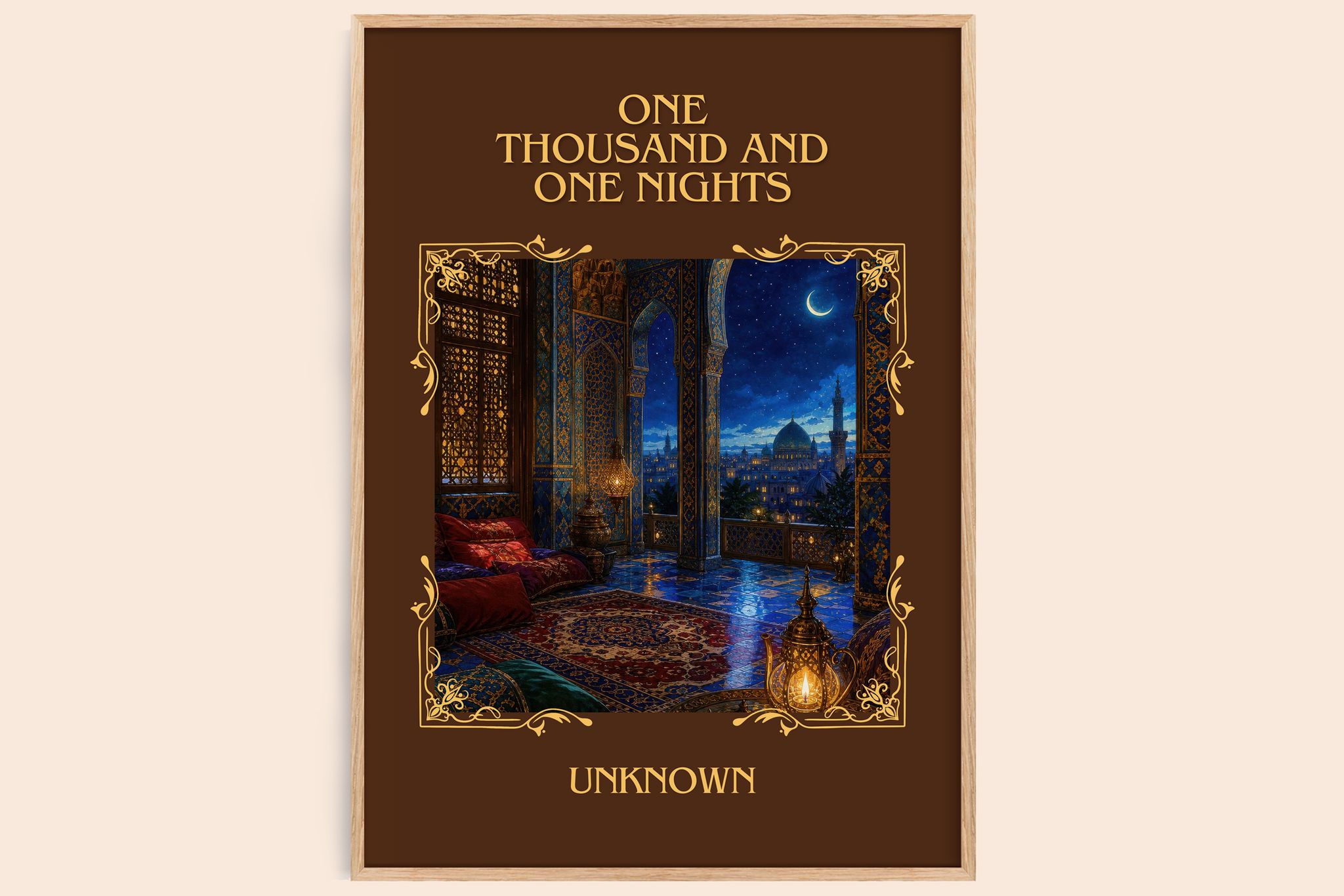 One Thousand and One Nights Classic Book Art Print by Unknown