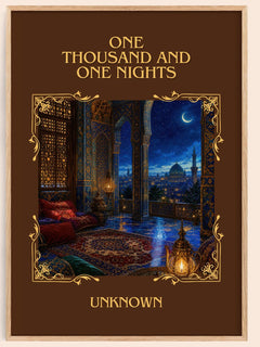 One Thousand and One Nights Classic Book Art Print by Unknown – book poster