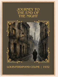 Journey to the End of The Night Classic Book Art Print by L. Céline – book poster
