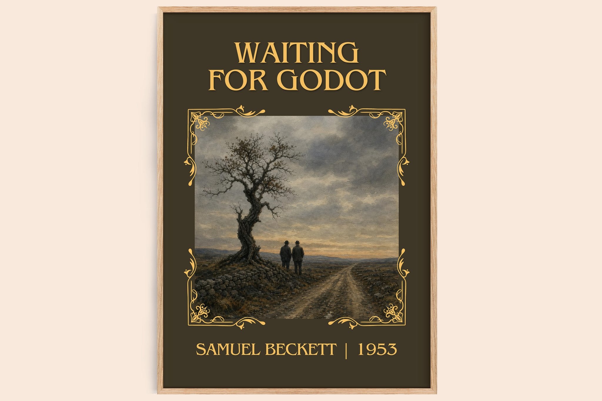 Waiting for Godot Classic Book Art Print by Samuel Beckett