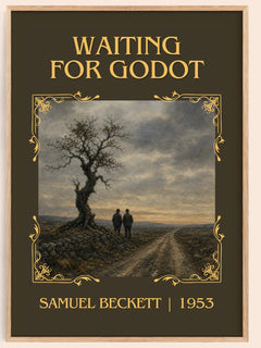 Waiting for Godot Classic Book Art Print by Samuel Beckett – book poster