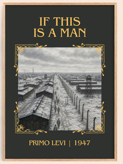 If This Is a Man Classic Book Art Print by Primo Levi – book poster