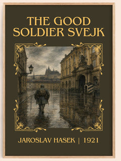 The Good Soldier Švejk Classic Book Art Print by Jaroslav Hašek – book poster