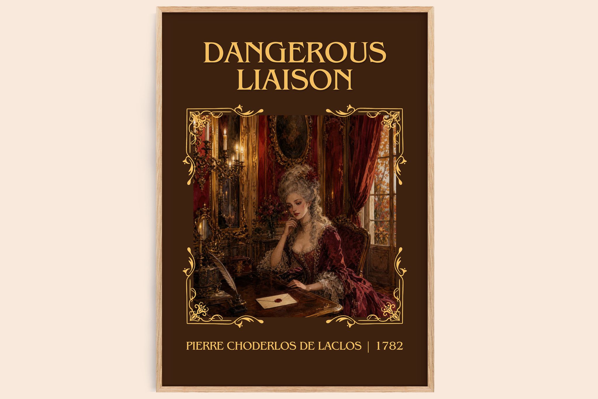 Dangerous Liaison Classic Book Art Print by Pierre Choderlos de Laclos