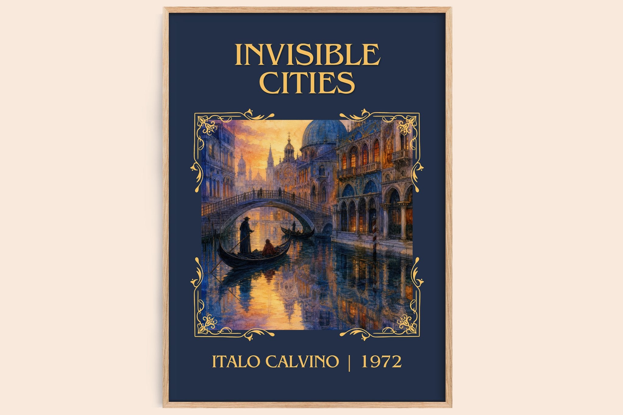 Invisible Cities Classic Book Art Print by Italo Calvino