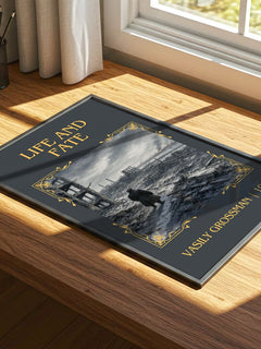Life and Fate Classic Book Art Print by Vasily Grossman – print on a sunlit desk