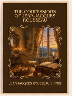 The Confessions of Jean-Jacques Rousseau Classic Book Art Print by Jean-Jacques Rousseau – book poster