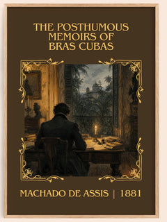 Posthumous Memoirs of Bras Cubas Classic Book Art Print by M. Assis – book poster