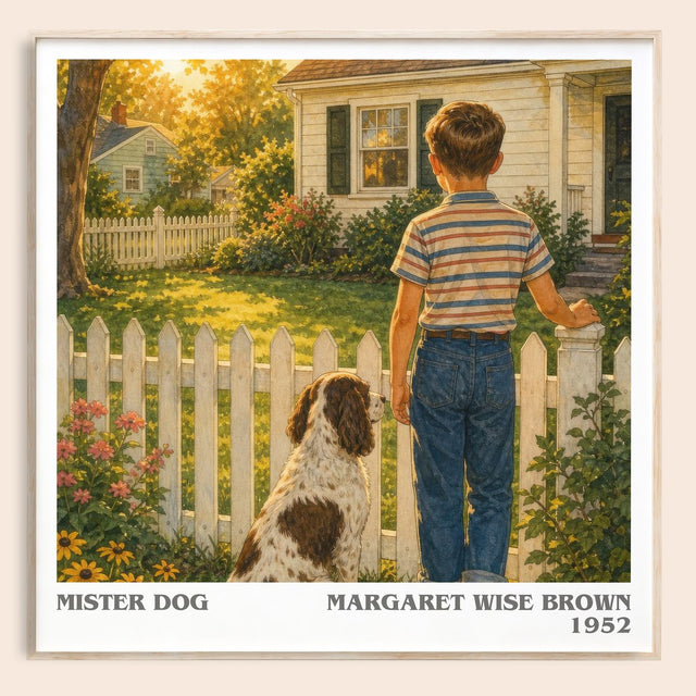 Mister Dog Literary Art Print by Margaret Wise Brown