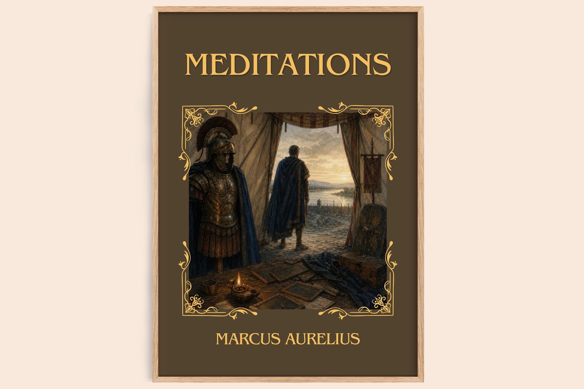 Meditations Classic Book Art Print by Marcus Aurelius