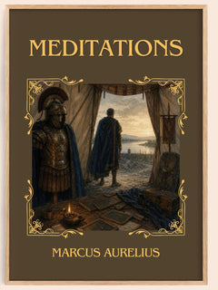 Meditations Classic Book Art Print by Marcus Aurelius – book poster