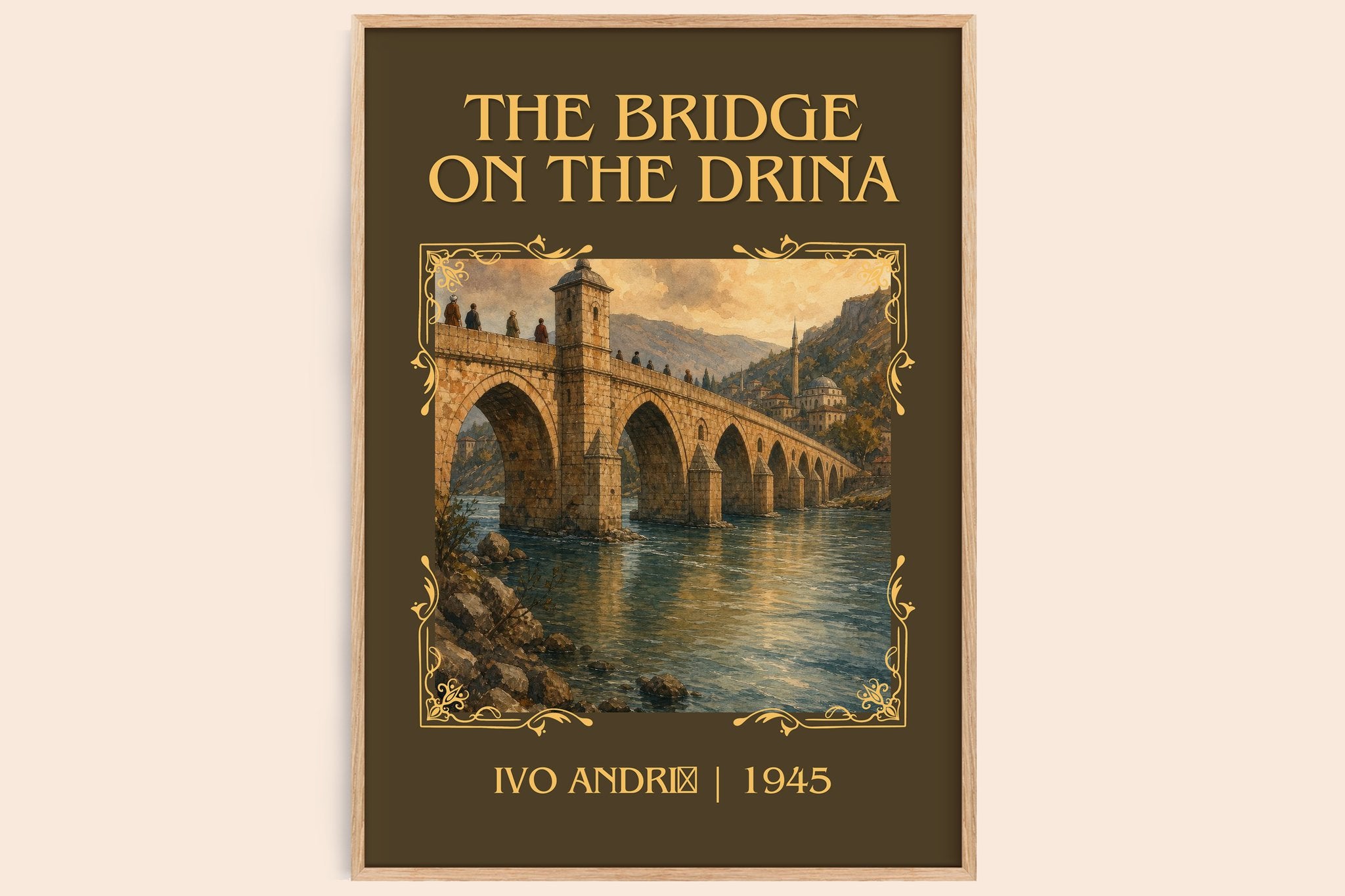 The Bridge on the Drina Classic Book Art Print by Ivo Andrić