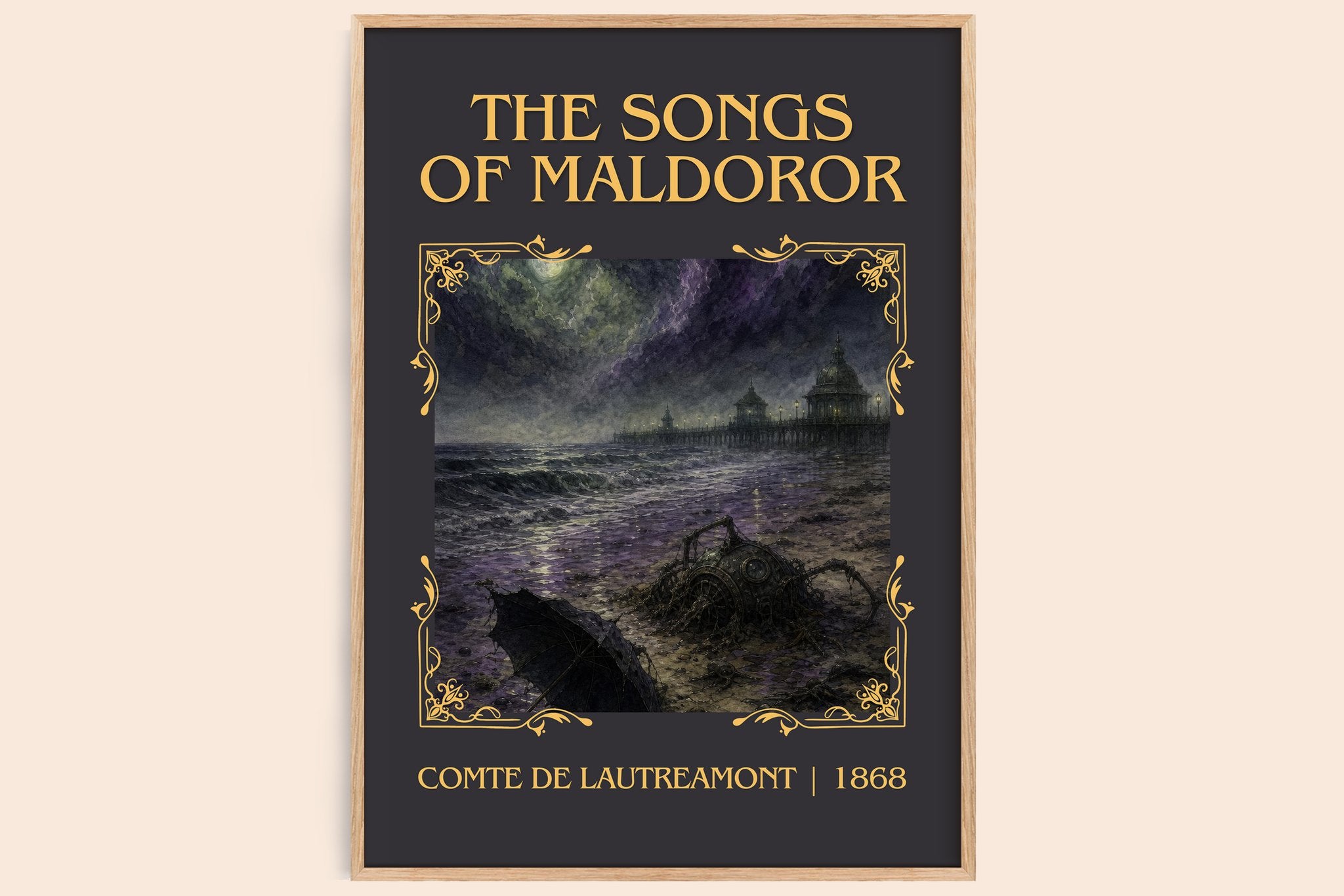 The Songs of Maldoror Classic Book Art Print by Comte de Lautréamont