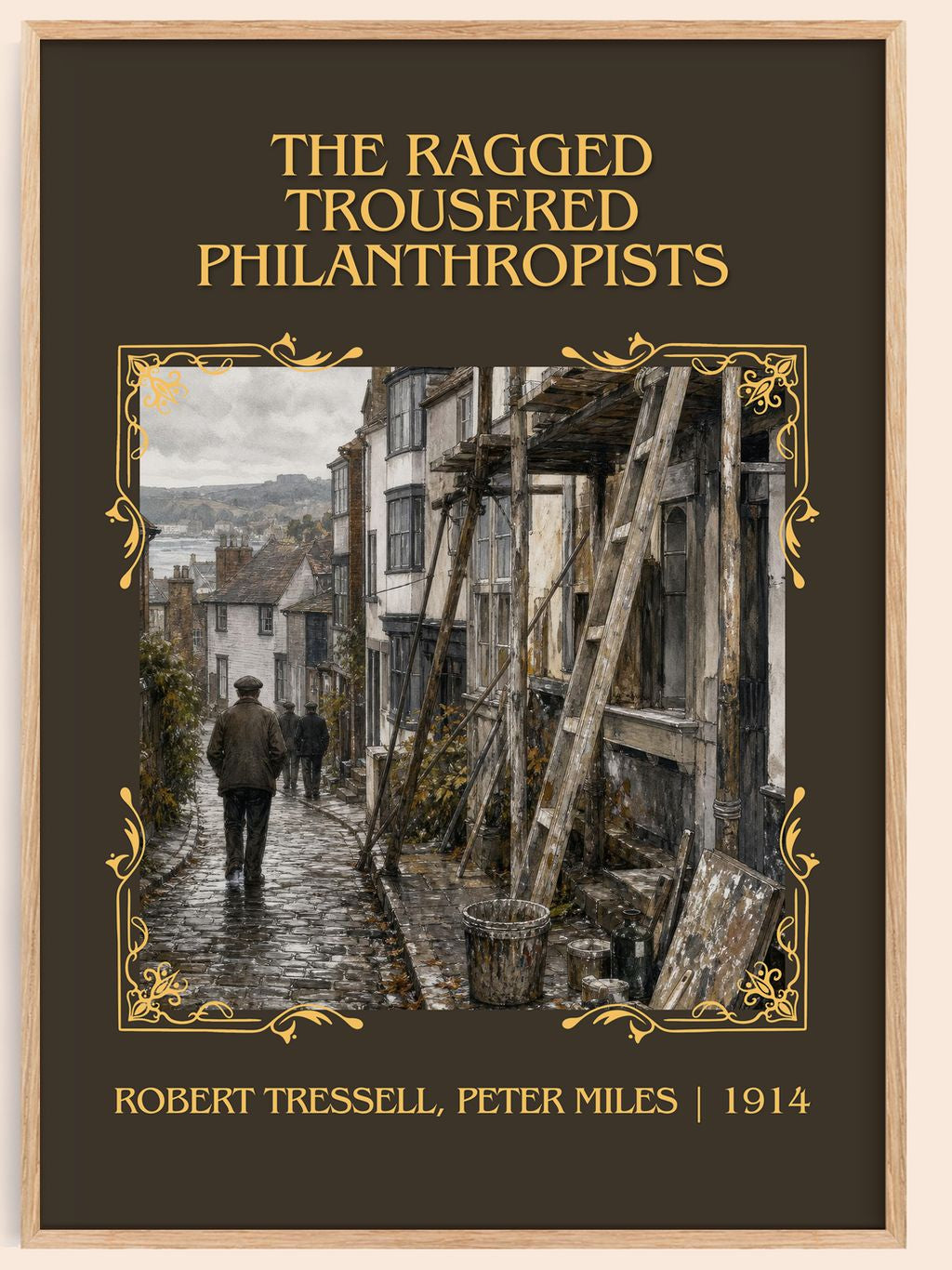 Ragged Trousered Philanthropists Classic Book Art Print by R. Miles – book poster