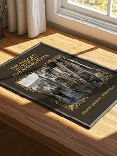 Ragged Trousered Philanthropists Classic Book Art Print by R. Miles – print on a sunlit desk