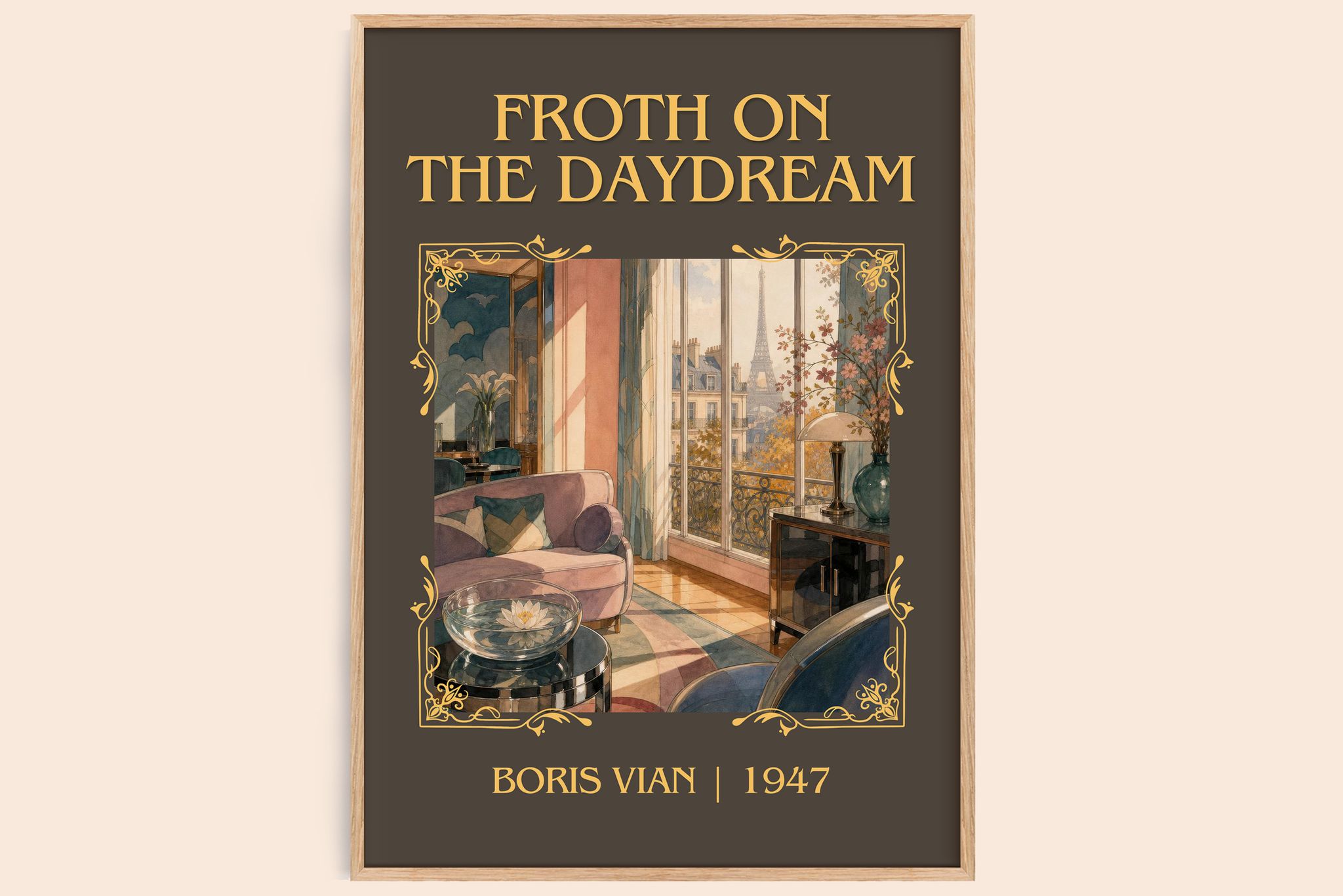 Froth on the daydream Classic Book Art Print by Boris Vian