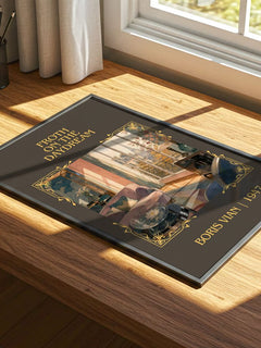 Froth on the daydream Classic Book Art Print by Boris Vian – print on a sunlit desk